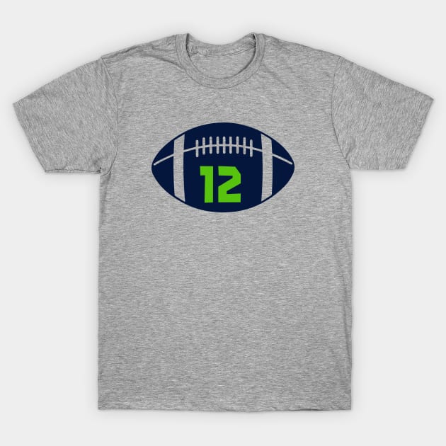 12 SEAHAWKS | FOOTBALL | SEATTLE T-Shirt by theDK9